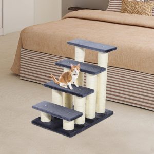 Escada para animais de estimação 60x42x61, Cor Cinza