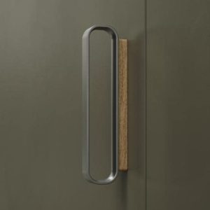 Asa Carvalho Natural/ Cor Inox