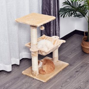Raspador grande para gatos de sisal natural, 50x36x70cm