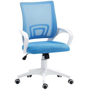 Cadeira de Escritório de Malha Carga 120 kg 57x55x89-109 cm Azul