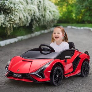Carro Elétrico Lamborghini SIAN 12V, 108x62x40cm Vermelho