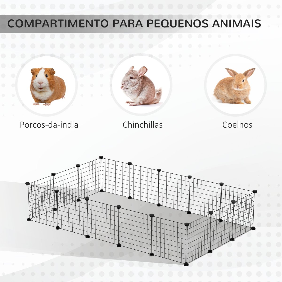 Parque para Animais de Estimação com Grade Metálica Gaiola Modular - Image 6